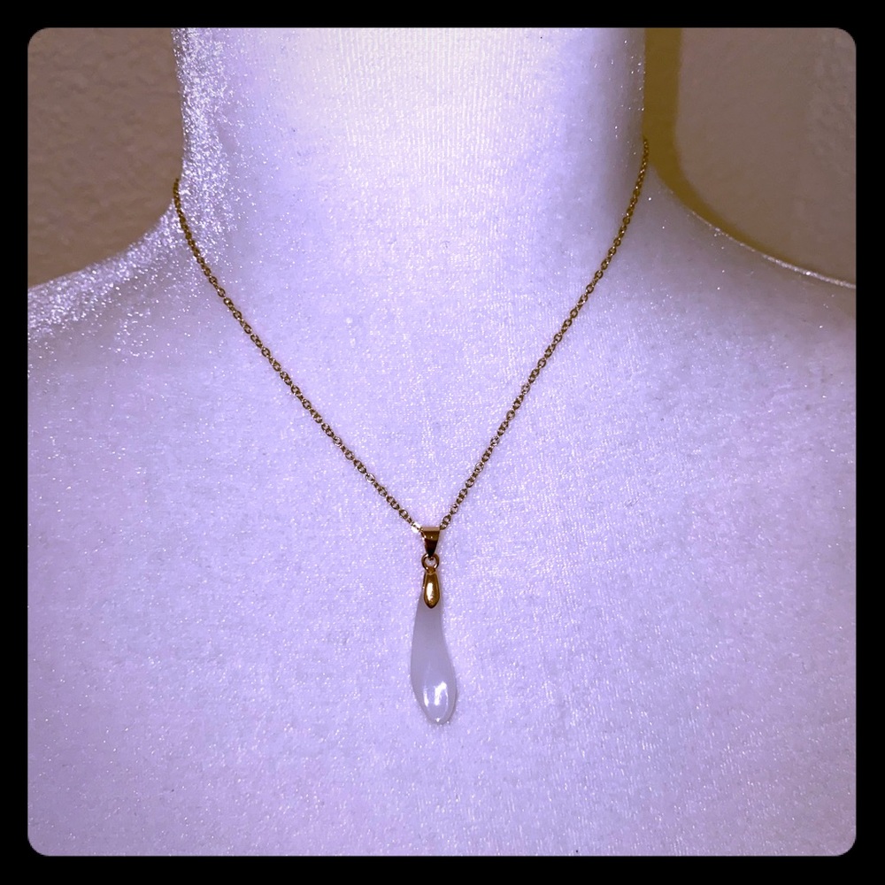 Make A Wish White Necklace